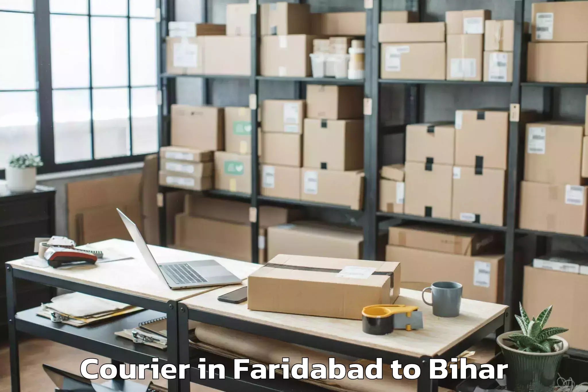 Book Faridabad to Rusera Courier Online